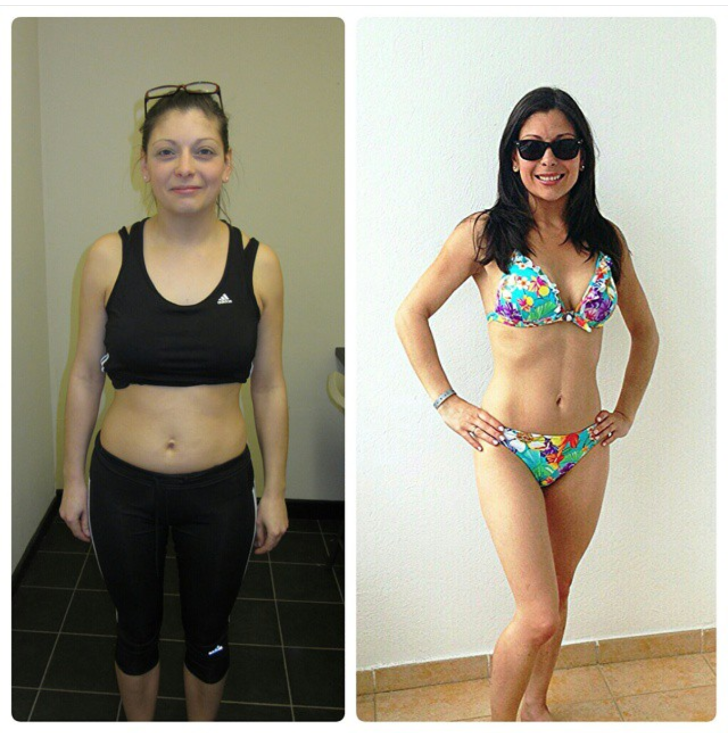 Client Lyndsey Transformation Picture. Front View. Liverpool Personal Trainer - Chris Walker